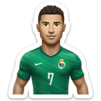 Ronaldo qui prend la coupe du monde sticker