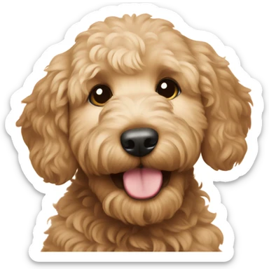 Goldendoodle puppy sticker