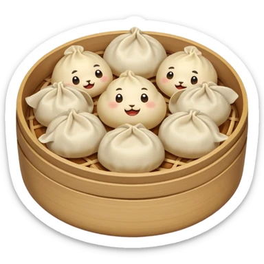 dumpling with clones sticker
