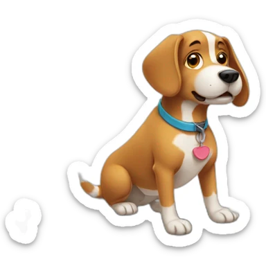 dog-on-treadmill sticker