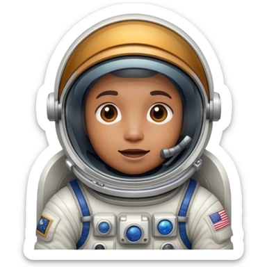 astronauta asombrado sticker