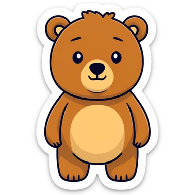 Grizzly bear sticker