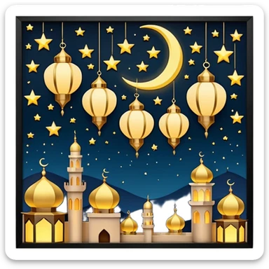 Ramdan nighets sticker