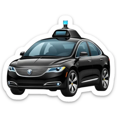 limo luxury self driving car sticker
