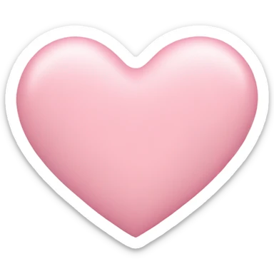 pastel pink heart sticker