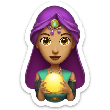 fortune teller sticker