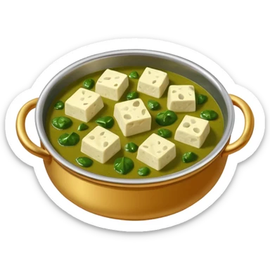 indian Palak Paneer curry sticker