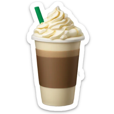 White chocolate mocha Starbucks coffee sticker