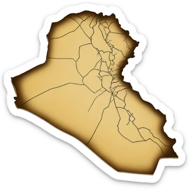 Iraq map sticker