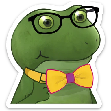 ugly frog sticker