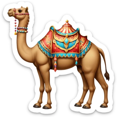Vintage circus camel sticker