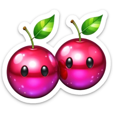 Disco ball cherries  sticker