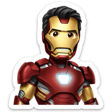 Iron man emojis sticker