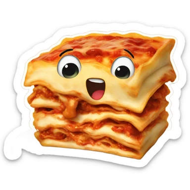 A angry Lasagna sticker