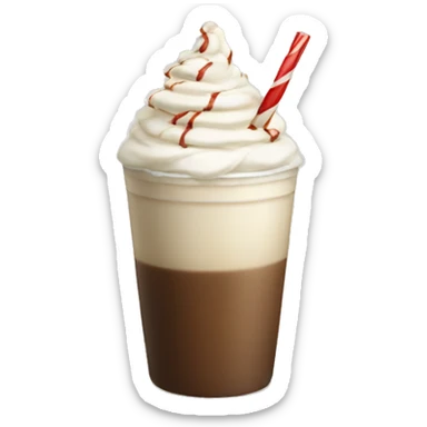 Iced white peppermint mocha sticker