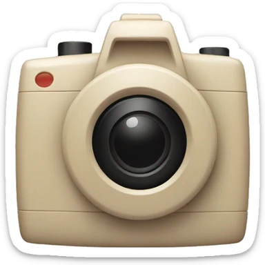 Kamera in beige sticker