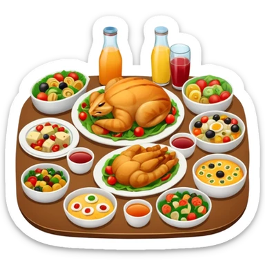 catered lunch sticker