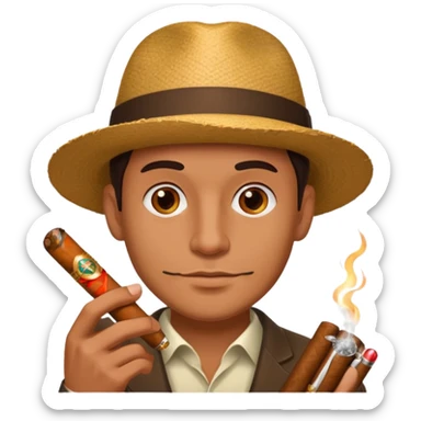 mafia boss cigar sticker