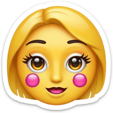 QUIERO QUE REALICES EMOJIS DIVINOS DE MAQUILLAJE sticker