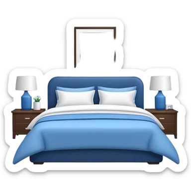 blue bedroom sticker