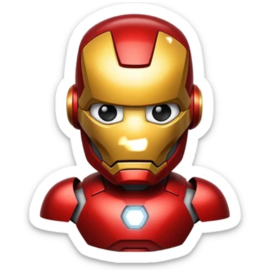 Now a emoji iron man sticker