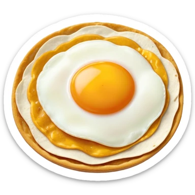 tostada con huevo sticker