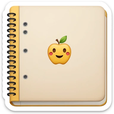 patterned notebook sticker