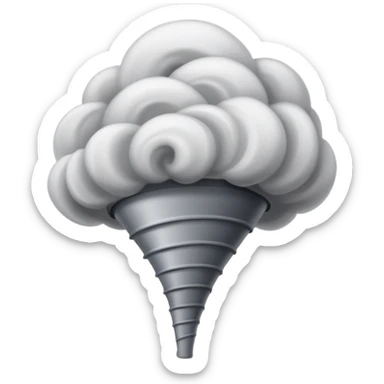 tornado swirling wind funnel sticker