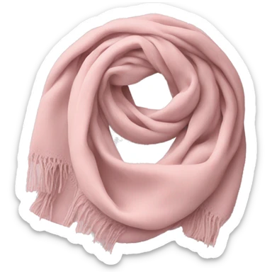 Pale pink scarf sticker
