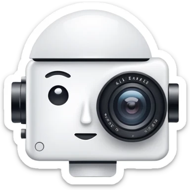 minimalist logo for AI SaaS service self2.art, face and camera sticker
