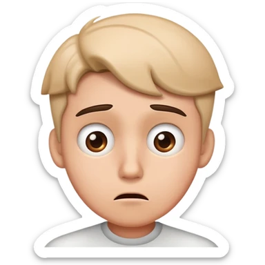 confused and puzzled expression sticker