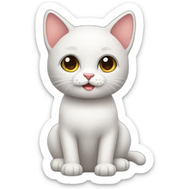 cute cat recomending shoping deals sticker