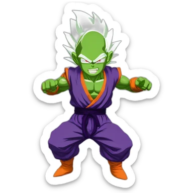 Piccolo dbz qui attaque sticker