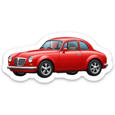 car parked on the street sticker