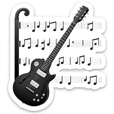 Guitar Tabulatur sticker