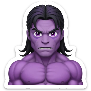 purple mutant man sticker