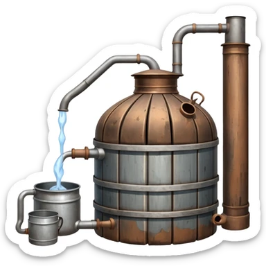 moonshine still sticker