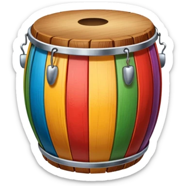 play colorful tambor sticker