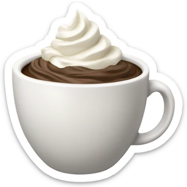 Coffee with whipped cream  sticker