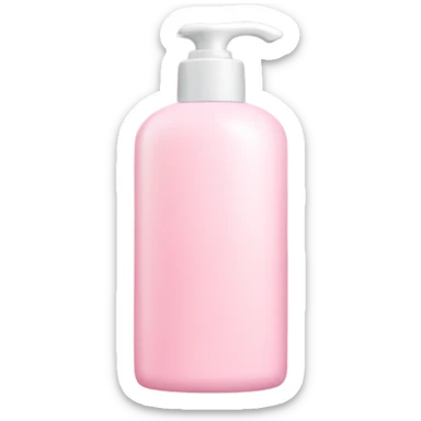 Light pink lotion bottle sticker