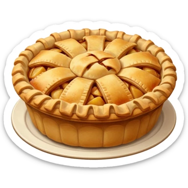 Apple pie in sleeve sticker