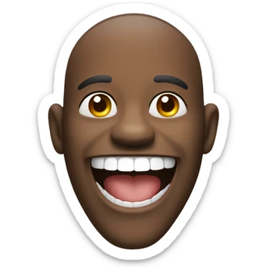 smiling man bucktooth sticker