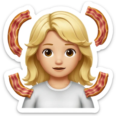 hair bacon roblox sticker
