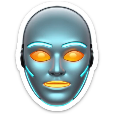 LED face mask sticker