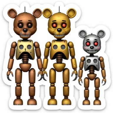 Five nights at Freddy’s animatronics sticker