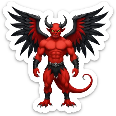 winged demon - large black wings











 sticker