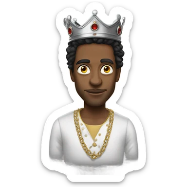 King Von red eyes sticker