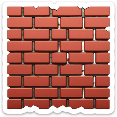 Brick breaker sticker