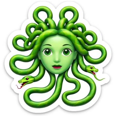  Medusa snake are made of jelly and candy  sticker