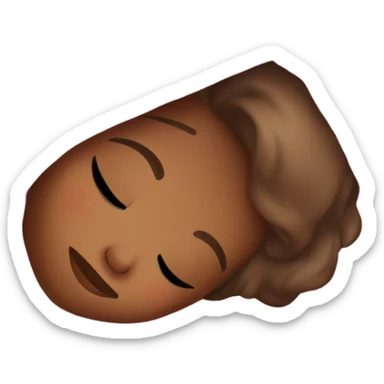 girl sleeping in blanket sticker